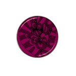 Aubergine Zendoodle Hat Clip Ball Marker (4 pack) Front