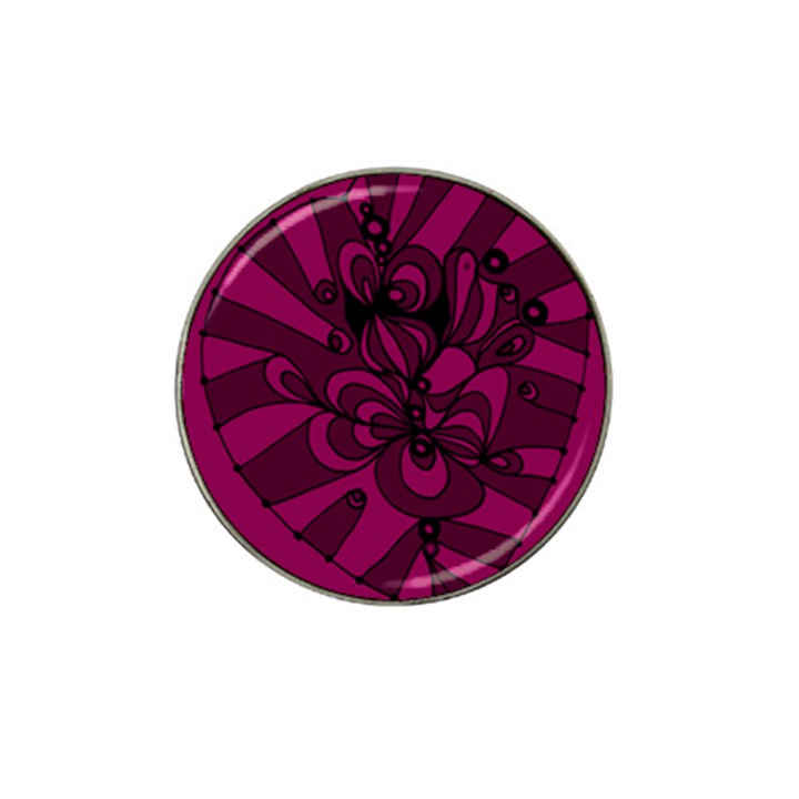 Aubergine Zendoodle Hat Clip Ball Marker (4 pack)