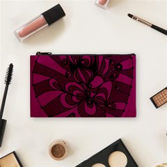 Aubergine Zendoodle Cosmetic Bag (small) by Mazipoodles