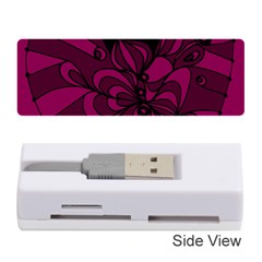 Aubergine Zendoodle Memory Card Reader (stick) by Mazipoodles