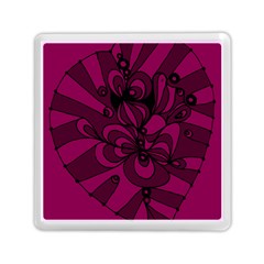 Aubergine Zendoodle Memory Card Reader (square) by Mazipoodles