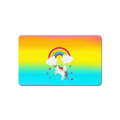 Unicorn Einhorn Licorne Magnet (name Card) by gasi