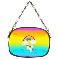 Unicorn Einhorn Licorne Chain Purse (two Sides) by gasi