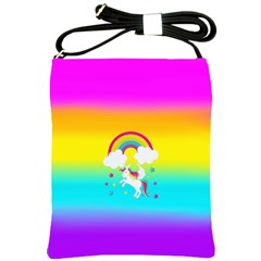 Unicorn Einhorn Licorne Shoulder Sling Bag by gasi