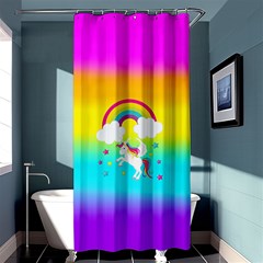 Unicorn Einhorn Licorne Shower Curtain 36  X 72  (stall)  by gasi