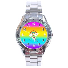 Unicorn Einhorn Licorne Stainless Steel Analogue Watch by gasi