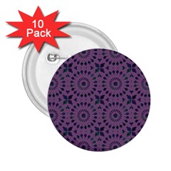 Kaleidoscope Scottish Violet 2 25  Buttons (10 Pack)  by Mazipoodles