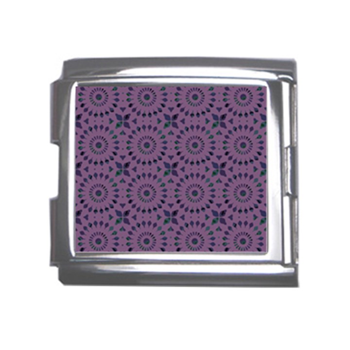 Kaleidoscope Scottish Violet Mega Link Italian Charm (18mm)