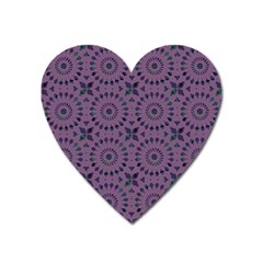 Kaleidoscope Scottish Violet Heart Magnet by Mazipoodles