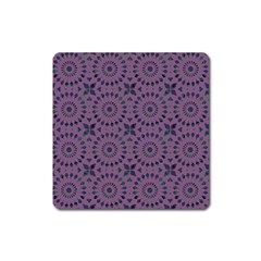 Kaleidoscope Scottish Violet Square Magnet by Mazipoodles