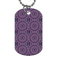 Kaleidoscope Scottish Violet Dog Tag (two Sides) by Mazipoodles