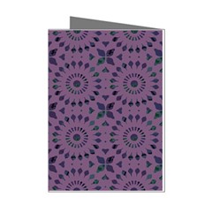 Kaleidoscope Scottish Violet Mini Greeting Cards (pkg Of 8) by Mazipoodles