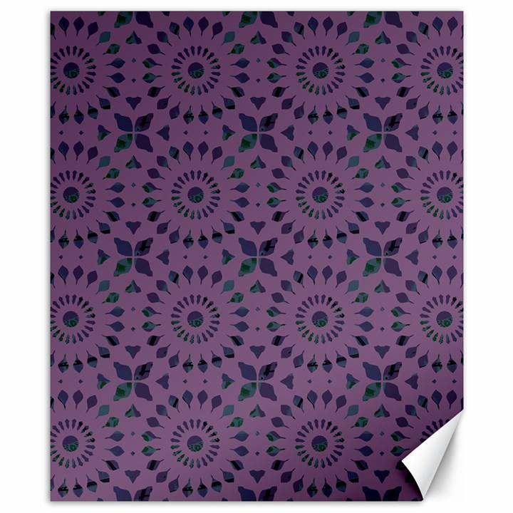 Kaleidoscope Scottish Violet Canvas 8  x 10 