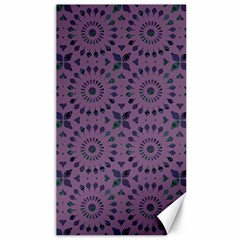 Kaleidoscope Scottish Violet Canvas 40  X 72  by Mazipoodles