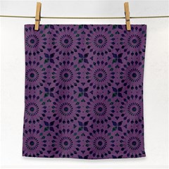 Kaleidoscope Scottish Violet Face Towel by Mazipoodles