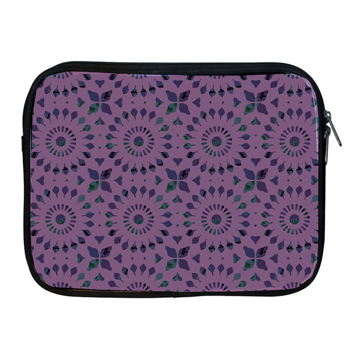 Kaleidoscope Scottish Violet Apple iPad 2/3/4 Zipper Cases