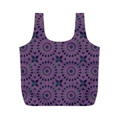 Kaleidoscope Scottish Violet Full Print Recycle Bag (m) by Mazipoodles