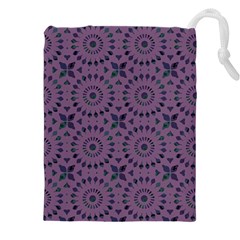 Kaleidoscope Scottish Violet Drawstring Pouch (4xl)