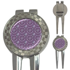 Kaleidoscope Plum 3-in-1 Golf Divots by Mazipoodles