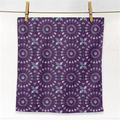 Kaleidoscope Plum Face Towel by Mazipoodles