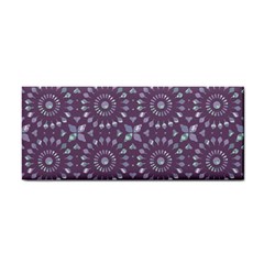 Kaleidoscope Plum Hand Towel by Mazipoodles