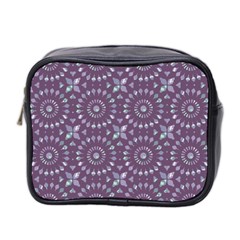 Kaleidoscope Plum Mini Toiletries Bag (two Sides) by Mazipoodles