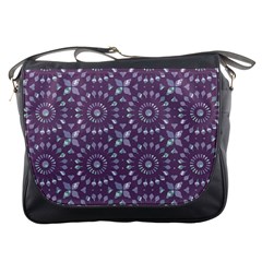 Kaleidoscope Plum Messenger Bag by Mazipoodles