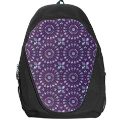 Kaleidoscope Plum Backpack Bag by Mazipoodles