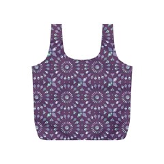 Kaleidoscope Plum Full Print Recycle Bag (s) by Mazipoodles