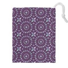 Kaleidoscope Plum Drawstring Pouch (4xl)