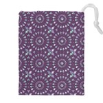 Kaleidoscope Plum Drawstring Pouch (4XL) Front