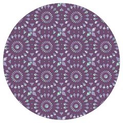 Kaleidoscope Plum Round Trivet by Mazipoodles