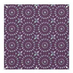 Kaleidoscope Plum Banner And Sign 4  X 4  by Mazipoodles