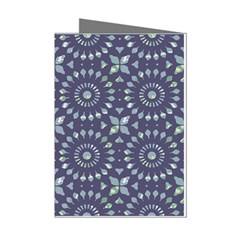 Kaleidoscope Deep Purple Mini Greeting Cards (pkg Of 8) by Mazipoodles