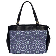 Kaleidoscope Deep Purple Oversize Office Handbag (2 Sides) by Mazipoodles