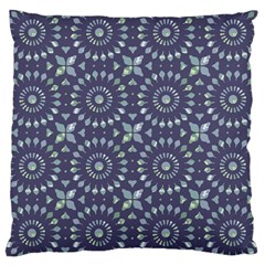 Kaleidoscope Deep Purple Large Cushion Case (two Sides) by Mazipoodles