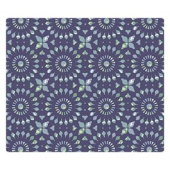 Kaleidoscope Deep Purple Flano Blanket (small) by Mazipoodles