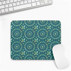 Kaleidoscope Hunter Green Small Mousepad by Mazipoodles