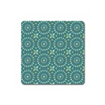 Kaleidoscope Hunter Green Square Magnet Front