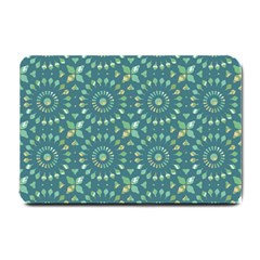 Kaleidoscope Hunter Green Small Doormat by Mazipoodles