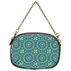 Kaleidoscope Hunter Green Chain Purse (two Sides) by Mazipoodles