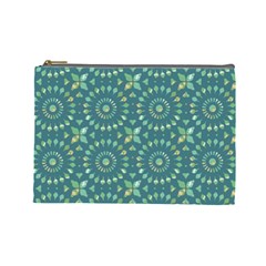 Kaleidoscope Hunter Green Cosmetic Bag (large) by Mazipoodles