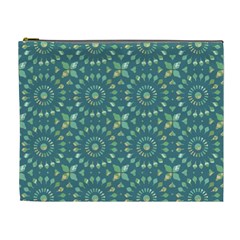 Kaleidoscope Hunter Green Cosmetic Bag (xl) by Mazipoodles