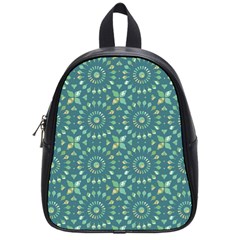 Kaleidoscope Hunter Green School Bag (small) by Mazipoodles