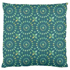 Kaleidoscope Hunter Green Standard Flano Cushion Case (one Side) by Mazipoodles