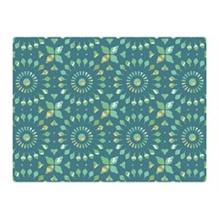 Kaleidoscope Hunter Green Double Sided Flano Blanket (mini) by Mazipoodles