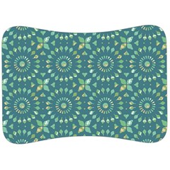 Kaleidoscope Hunter Green Velour Seat Head Rest Cushion by Mazipoodles