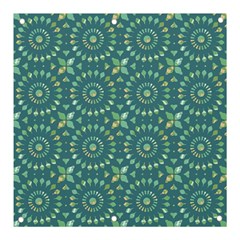 Kaleidoscope Hunter Green Banner And Sign 3  X 3  by Mazipoodles