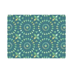 Kaleidoscope Hunter Green Flano Blanket (mini) by Mazipoodles