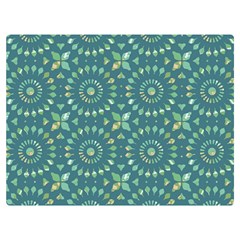 Kaleidoscope Hunter Green Double Sided Flano Blanket (extra Small) by Mazipoodles